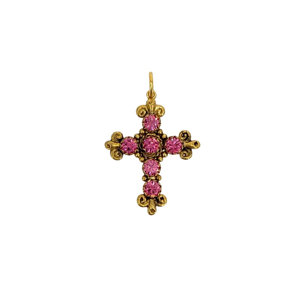 VIRGINS SAINTS & ANGELS VSA Addie Charm Pink & Gold
